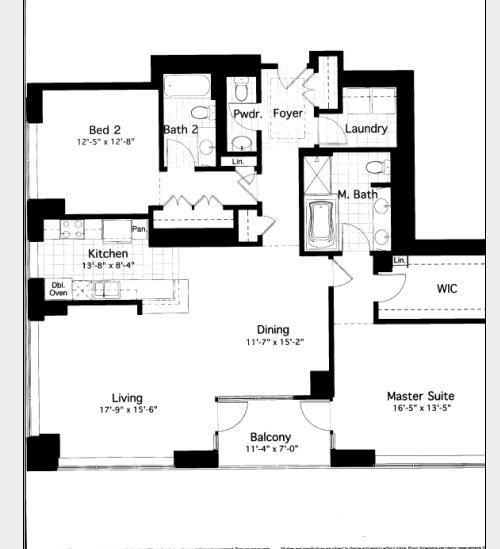 600 N Lake Shore Drive Floorplan - 08 South Tier